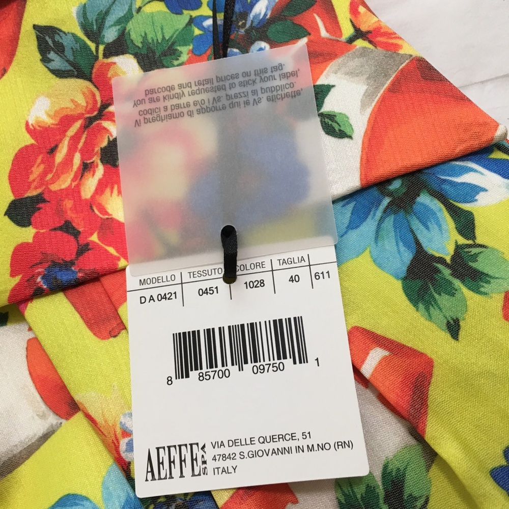NWT MOSCHINO COUTURE Rare 'Runway' Flower & Cone Dress, Sz 40 Italian (US 4) - Picture 13 of 13